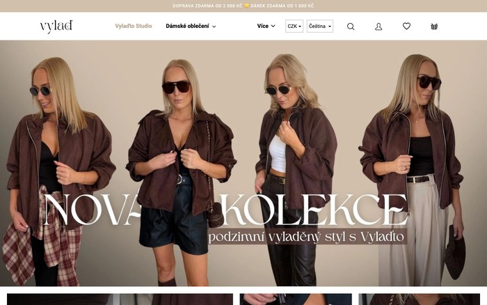 Úvodní stránka e-shopu Vylaďto